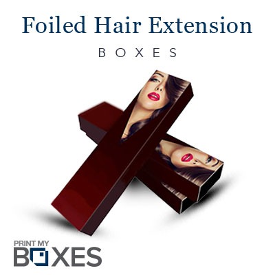 Foiled Hair Extension Boxes